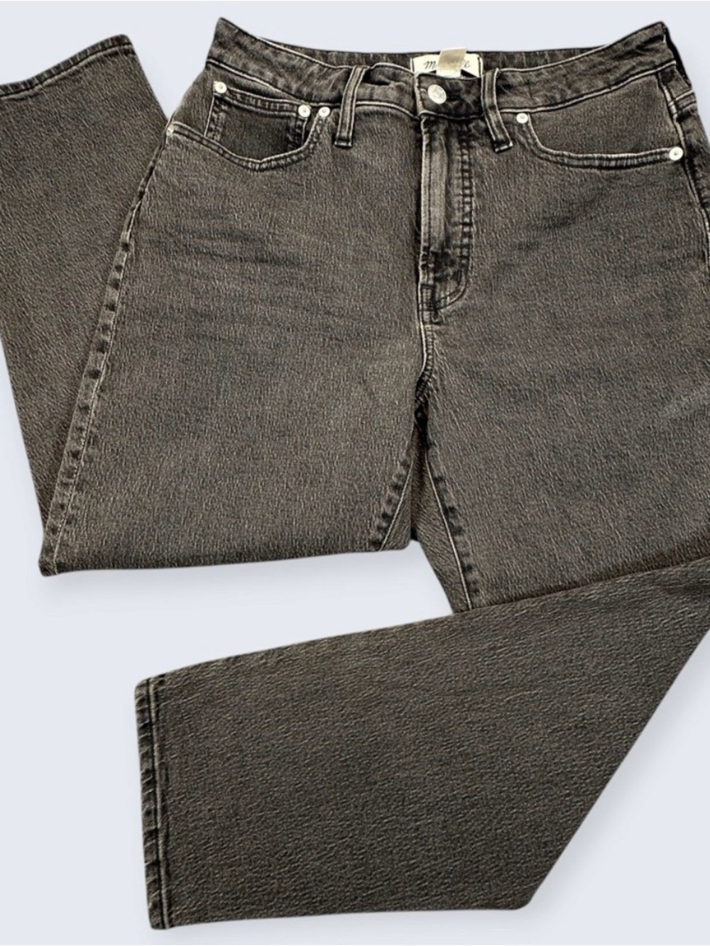 Madewell The Curvy Perfect Vintage Jean Women 29P Black Fade High Rise Denim